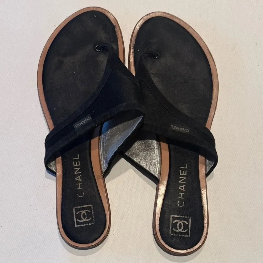 CHANEL Elegant Black Women's Sandals